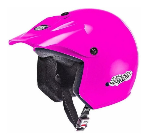 Capacete para moto  aberto Pro Tork Liberty  Liberty  rosa solid tamanho 60 