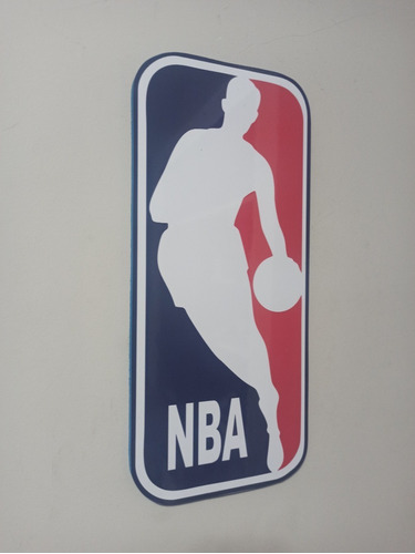 Cuadro Escudo Pared Nba Basquet Fibrofácil Oferta