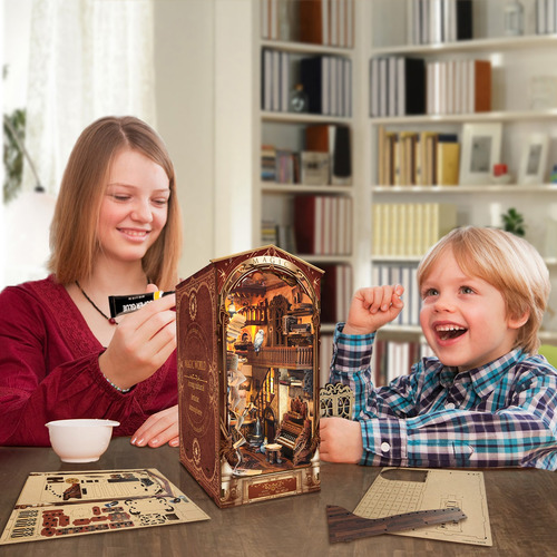 Joincon Kit Rincón Magic World Book Nook Madera Puzzle 3d