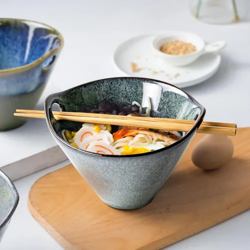 Unicasa Juego De Bol De Ramen Japonés Con Palillos, Cucha...