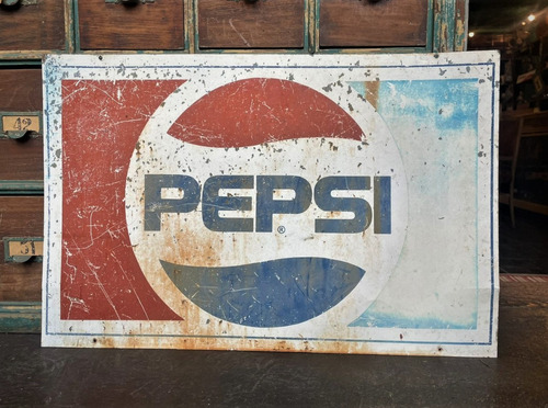 Antiguo Cartel Litografía De Pepsi 