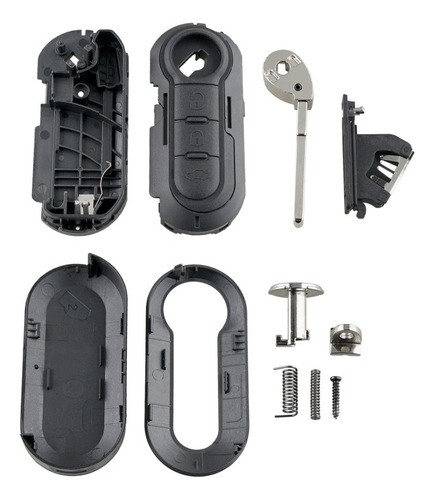 Cnn Funda For Llave Fiat De 3 Botones, Estilo: Botón De