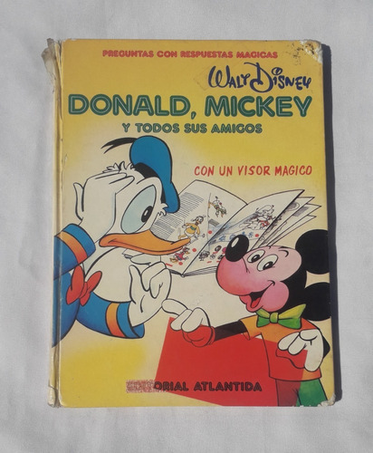 Libro Antiguo Infantil *donald Mickey Y Amigo* Disney Atlant