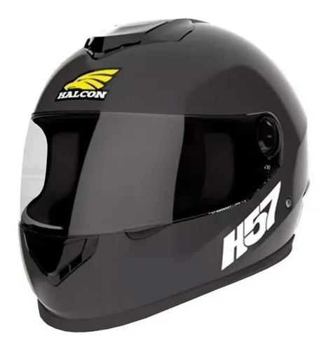 Casco Para Moto Integral Halcon Negro Talle M