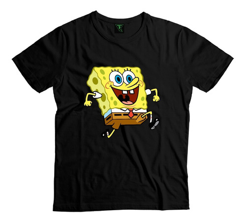 Polera Bob Esponja Corriendo Unisex Algodón 