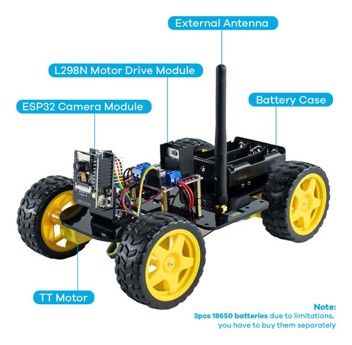 Kit De Inicio De Robot De Cámara Esp32 Para Arduino Uno R3