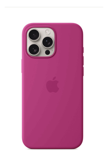 Case Silicone Magsafe Capa iPhone 16 Pro Fúcsia