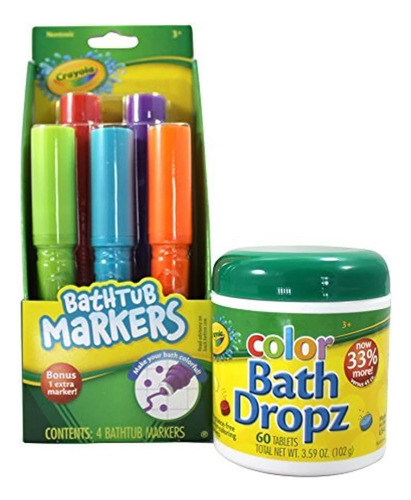 Marcadores De Bañera Crayola Y Gotas De Baño De Color Crayol