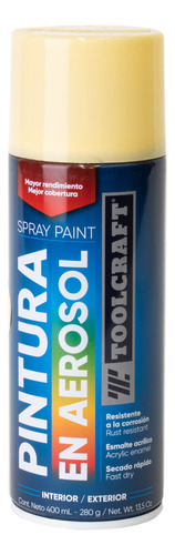 Pintura Aerosol Beige Toolcraft 400 Ml Sin Plomo