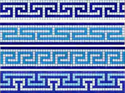 Imagen 4 de 10 de Cenefa Para Alberca Espiral En Mosaico Veneciano Kolorines