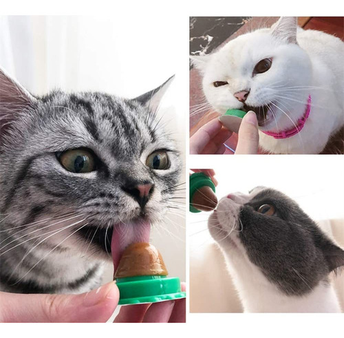 4 Pack Cat Snacks Candy Ball, Catnip Toys Cat Treats Healthy