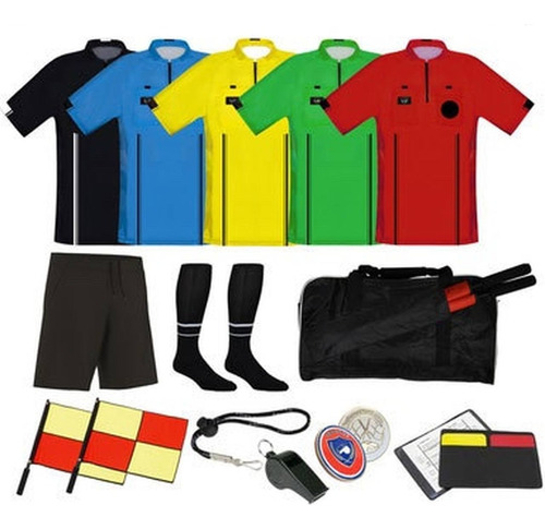 Kit 11pz + Jersey D Arbitro Fútbol United Attire Elite Short