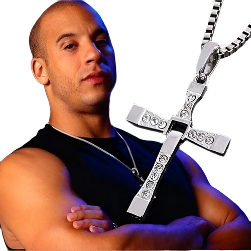 3pcs The Fast Y The Furious Dominic Toretto's Cross Chain Pe
