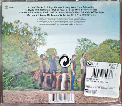 Kaiser Chiefs - The Future Is Medieval - Cd Importado. Nuevo