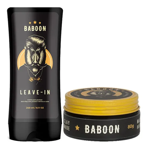 comprar Pomada Modeladora Matte Clay Efeito Seco + Leave-in Baboon