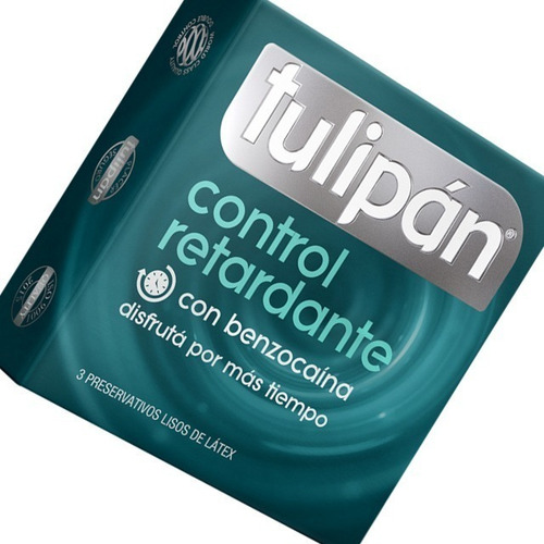 Imagen 6 de 6 de Tulipán Preservativos Látex Control Retardante 6 Cajas X3u