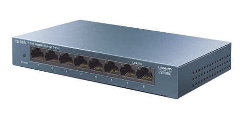 Switch Tp-link Gigabit Ethernet Ls108g, 8 Puertos 11.9 Mpps