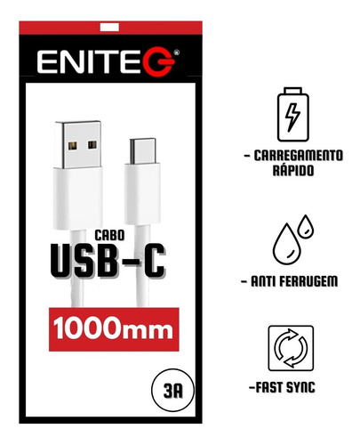 Imagem 4 de 6 de Cabo Carregador Type C Rapido Para Samsung A30 A31 A51 A71