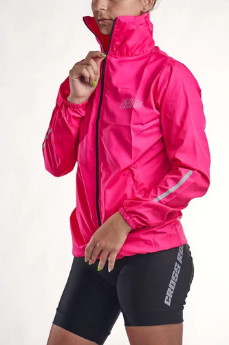 Campera Rompe Viento Crossroads T: Xs Fucsia (riñonera) - 