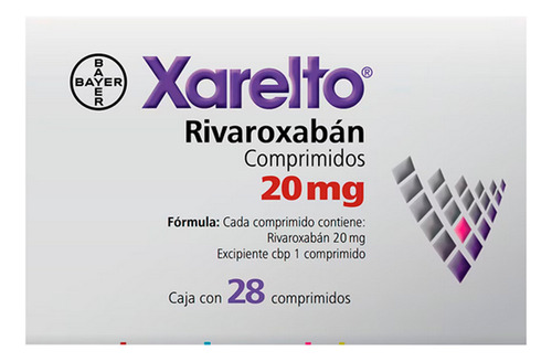 Xarelto 20 Mg Caja Con 28 Comprimidos