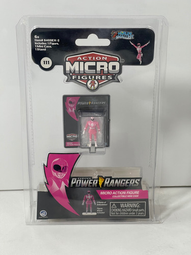 Power Rangers Ranger Rosa Worlds Smallest Hasbro 2021 (Usado)