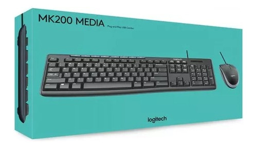 Logitech Mk200 Media Combo Teclado Y Mouse Alambrico