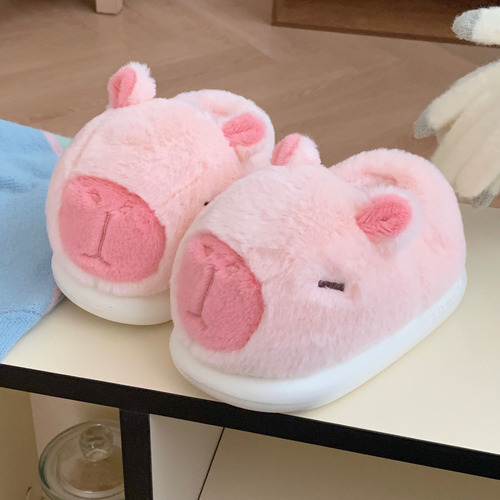 Zapatillas Cálidas De Algodón Con Forma De Capibara For Inv