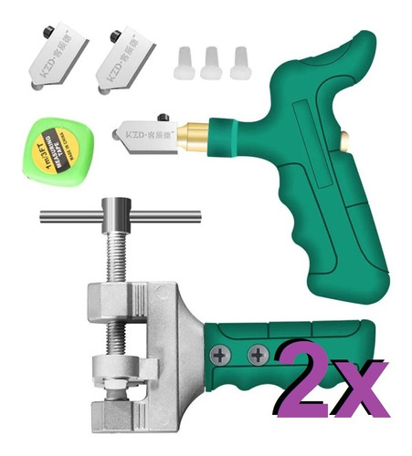 2 Cortador Manual Portátil Diamantado Vidro Cerâmica Granito
