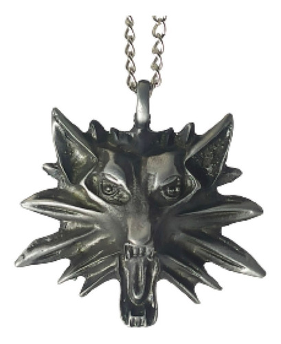 Imagen 2 de 3 de The Witcher 3 Dije Collar Lobo Wild Hunt Ojos Rojos
