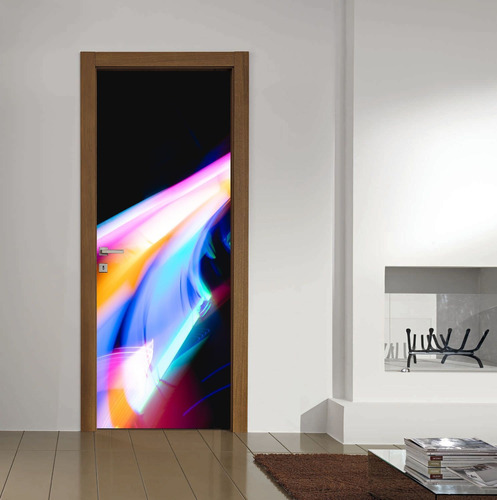 Vinilo Para Puerta Luces Deco Interior Vinilo In Door M9