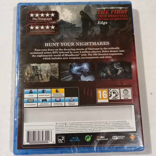 Videojuego Bloodborne Game Of The Year Edition Ps4 Físico (Usado)