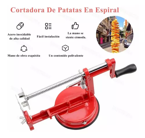 Cortador Profesional De Papas Fritas En Espiral Lab.G Rojo