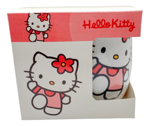 Taza Con Cuchara Mas Caja Hello Kitty Ceramica 320 Ml Rosa Kitty