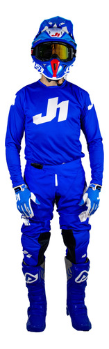 Conjunto Motocross Enduro Essential Azul Just1