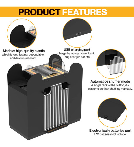 Barajador Automático De Cartas Máquina Electrónica De