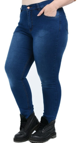 Pantalon Jeans Mujer Elastizado Talles Grandes Hasta 54