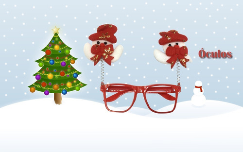 Óculos Com Boneco De Neve Decoração Fantasia De Natal Festa