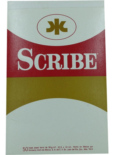Block Scribe Blanco Esquela Ejecutivo 58grs 21.5*14cm 50 Hjs