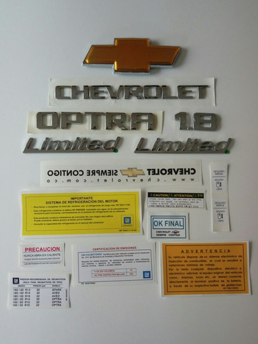 Chevrolet Optra Limited Emblemas Y Calcomanias 