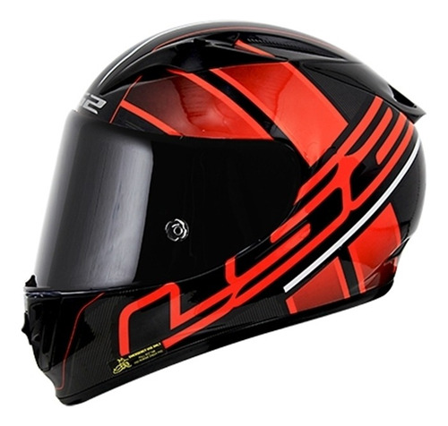 Capacete Ls2 Ff323 Arrow R Ion Preto / Vermelho