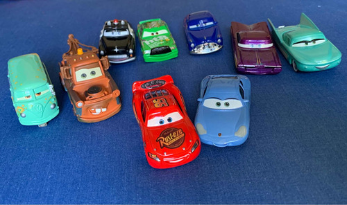 Cars De Pixar - 9 Autos De Metal. Mattel. Como Nuevos