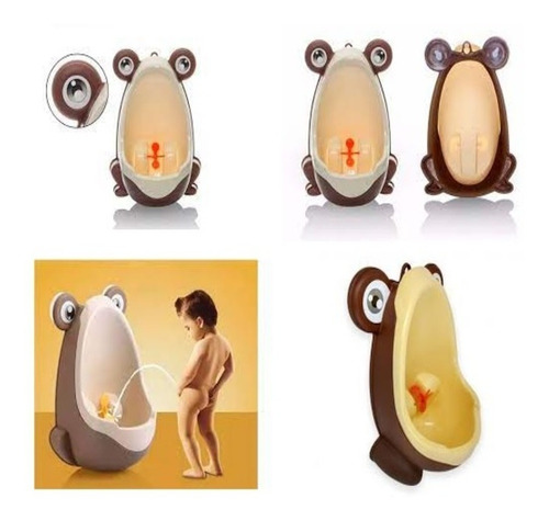 Imagem 1 de 5 de Mictorio Infantil Penico Pinico Troninho Sapinho Marrom
