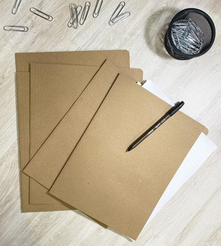 Folder Reciclado Ecologico Kraft Carta C/200 Starfile