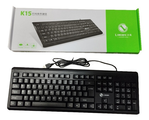 Teclado K15 Alambrico Limeide Usb Para Pc Portatil Numérico