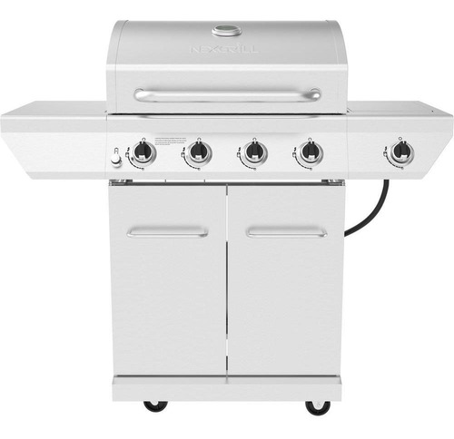 Parrilla Asador De Gas Para Exteriores 5 Quemadores Nexgrill Color Plateado