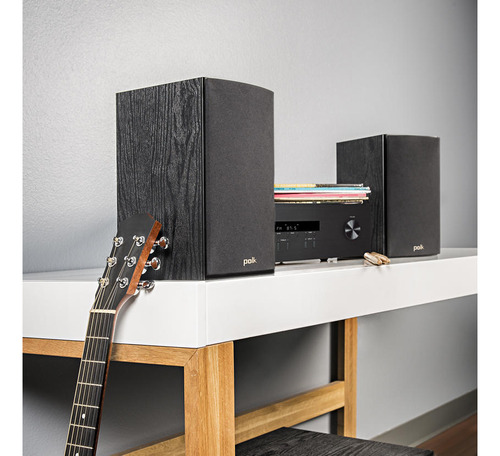 Estantería Polk Audio T15, 100 W, 2 vías, acústica (par), color negro