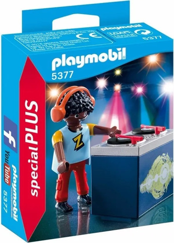  Disc-jockey Dj Con Accesorios Original Playmobil 5377 