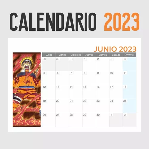 Calendario 2023 Naruto - Animeras - $ 2.958,69