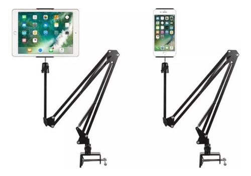 Soporte Sujetador Brazo Metálico Flexible Celular Tablet