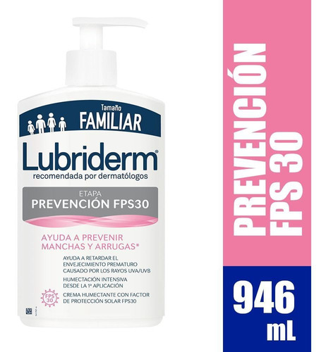 Lubriderm Prevención Fps30 Prevenir Manchas Y Arrugas 946ml 